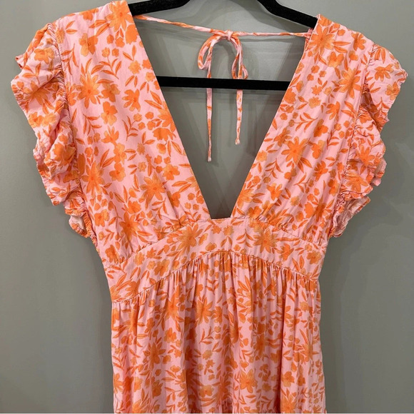 STILLWATER Jessie Mini Dress Summer Sorbet Mini Dress Floral Print Size Small - Picture 4 of 6